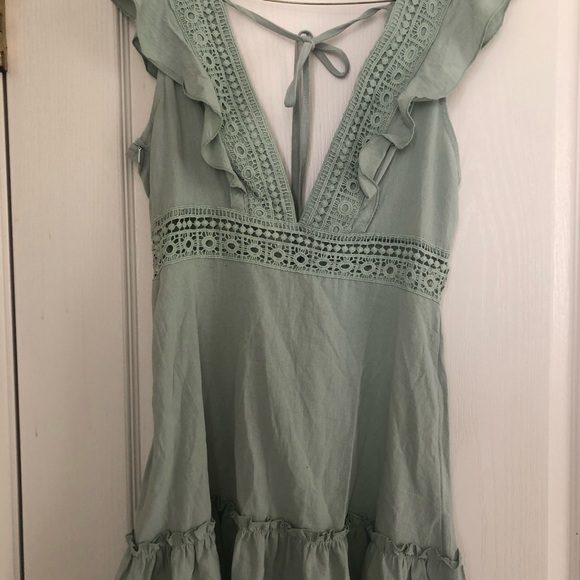 ZAUFUL light green dress - Picture 7 of 7
